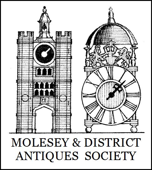 Molesey and District Antiques Society Clock logo